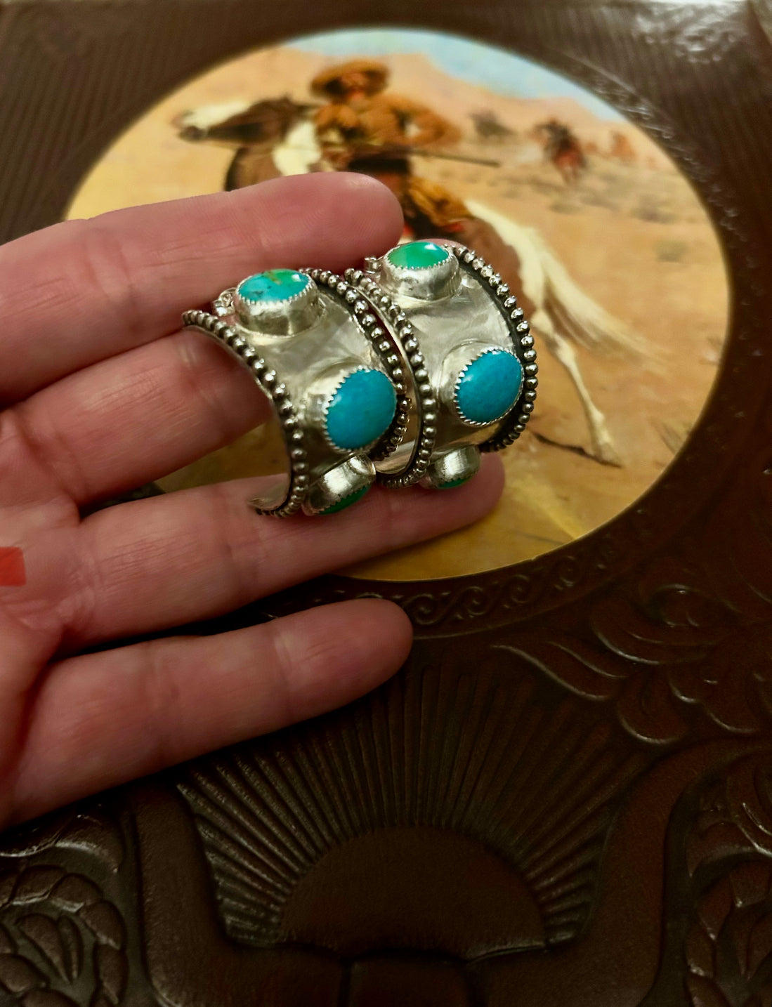 Sonoran Gold and Turquoise Hoop