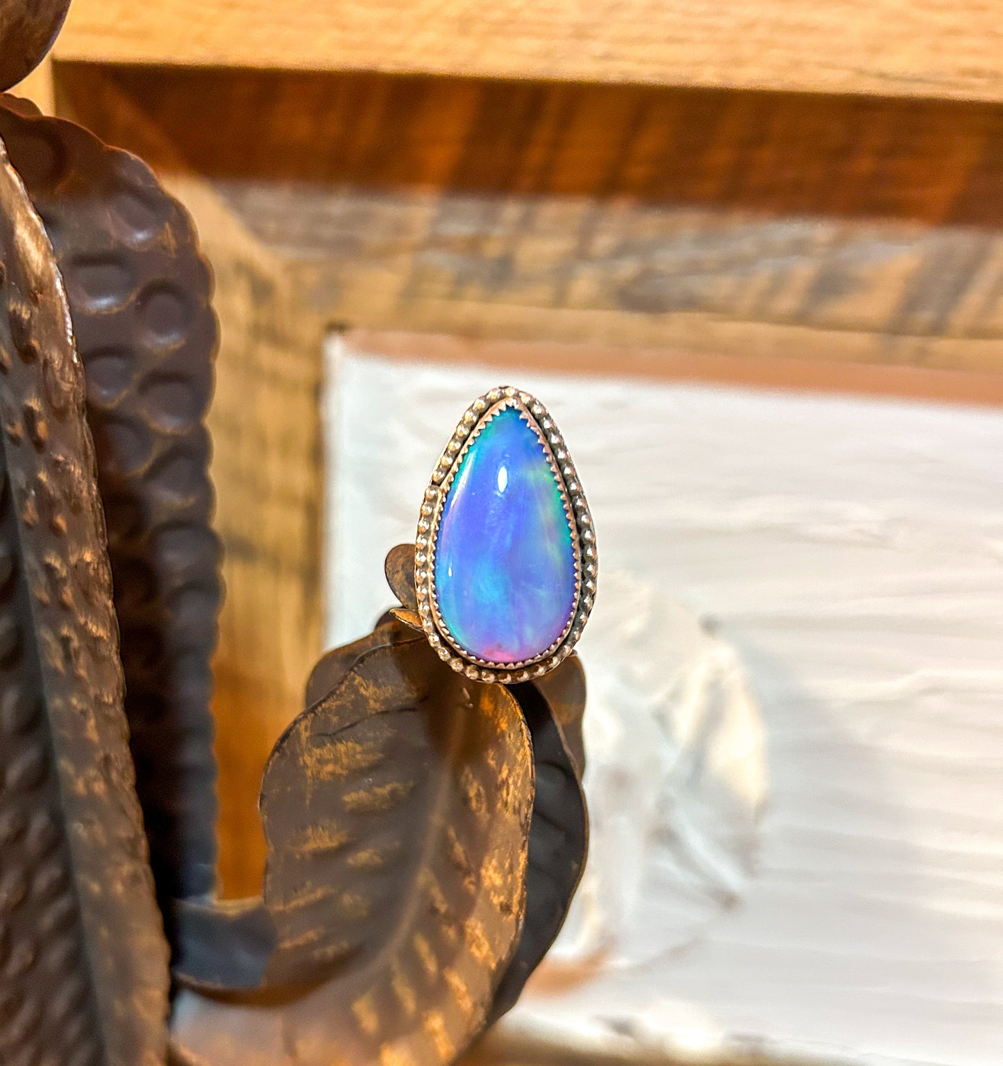 Aurora Opal Adjustable Ring