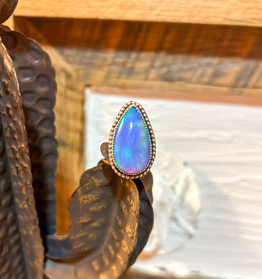 Aurora Opal Adjustable Ring