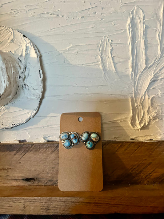 Golden Hills Turquoise Studs